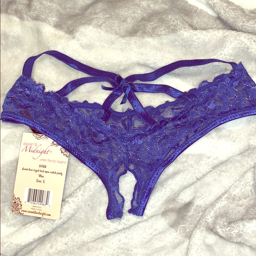 Blue lingerie panty